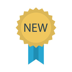 new  badge   sticker