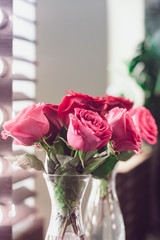 Bouquet of rose hips in vintage style