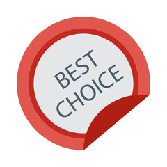 best choice   sticker   badge