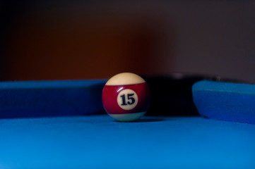 the last ball on the billiards table