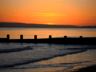 Obraz premium sunset at the sea