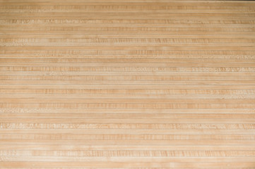 Parquet wood floor black arrows of bowling sport
