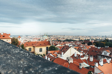Obraz premium City view on the Prague from the top og the city