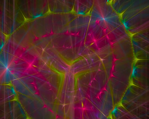  abstract digital fractal background, fantasy design, party