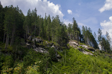 Obraz premium Beautiful nature of Austria mountains, waterfalls, rivers and forests