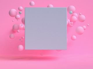 Minimalist geometrical abstract background, pastel colors, 3D render, trend poster, Illustration.