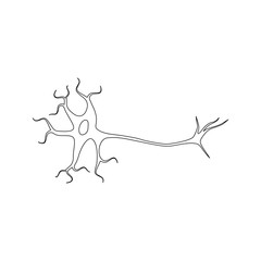 Nerve Cell Icon Flat Graphic Design, Neuron logo
