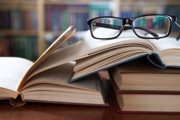 Books in the library