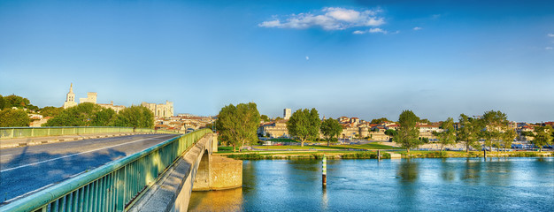 Fototapeta na wymiar Near Pont Saint-B n zet, Avignon, France The Pont Saint-B n zet in southern France.