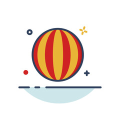 Carnival Icon | Ball Icon - with Outline Filled Style