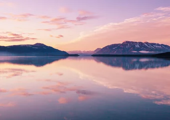 Crédence de cuisine en verre imprimé Denali Lake in Alaska