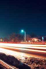 Long exposure shot at night