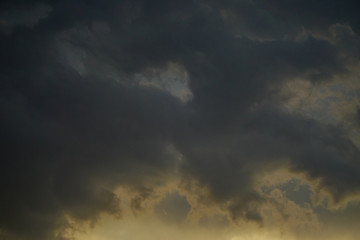 Obraz premium Dark clouds cloudscape template background