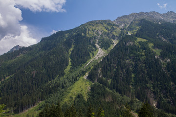 Fototapeta premium Beautiful nature of Austria mountains, waterfalls, rivers and forests