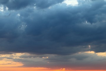 Obraz premium marvellous toned sunset or sunrise clouds for using in design as background.