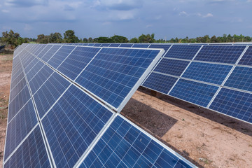 Solar panel, alternative electricity source - concept of sustainable resources, And this is a new system that can generate electricity more than the original, This's the sun tracking systems