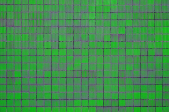 Grüne ungleichmäßige Fliesen Mosaik Textur