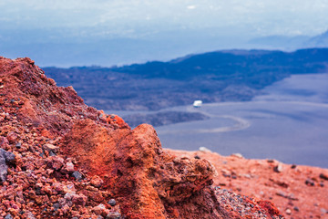 Mount Etna, active volcano on the east coast of Sicily, Italy.