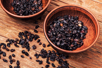 Berries of dried barberry