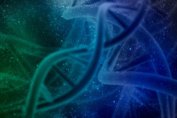 3d render of dna structure, abstract background
