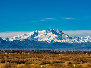 Monte Rosa seen from Tornavento