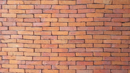 Close-up to brick wall background.