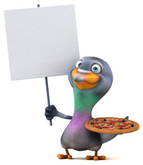 Fun pigeon - 3D Illustration