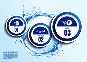 infographics business chart design template. You can place relevant content in the area, vector illustration.