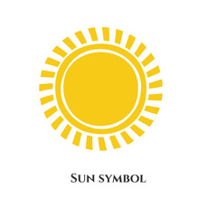 handwritten sun icon symbol. Vector illustration for design - 245121474