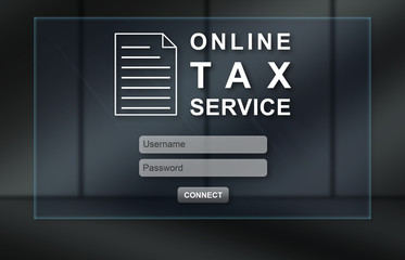 Concept of online tax service