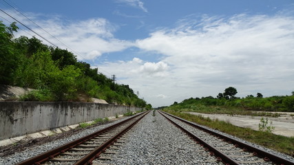 Obraz premium Railway in countryside