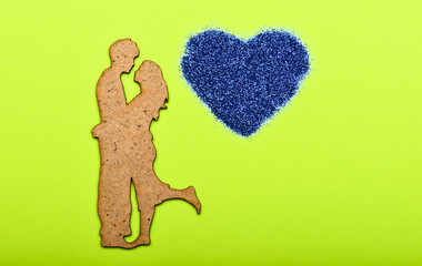 Totally in love. Romantic greeting. valentines day hearts backdrop. Valentines day party. mock up creative design. Minimal styled Valentines Day flatlay. Love and romance. World heart day. copy space