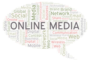 Online Media word cloud.