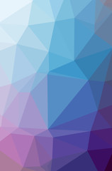 Illustration of abstract Blue And Purple vertical low poly background. Beautiful polygon design pattern.