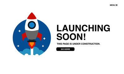 Launching Soon Page Design for Website