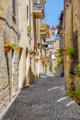Altstadtgasse in Orvieto, Umbrien