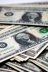 One us dollar banknote texture template background