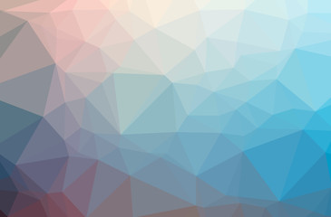 Illustration of abstract Blue And Purple horizontal low poly background. Beautiful polygon design pattern.