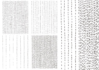 手書きの点線　ベクター素材　背景