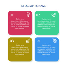 Infographic template design , infographic element , vector format