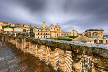 The architectural ensemble of the Central square of Noto, Sicily, Italy.