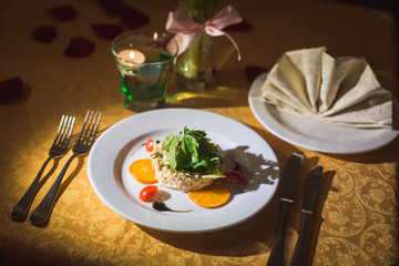 valentines day, romantic dinner, salads