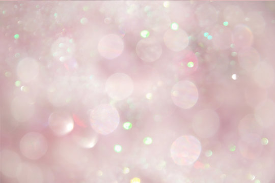 Abstract Pink Glittery Bokeh Background