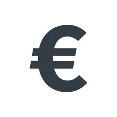 Simple euro symbol, currency icon
