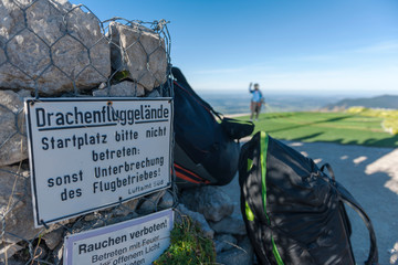 Signs on the Mount Tegelberg