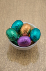 Colorful Easter Chocolate Eggs