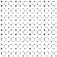 Abstract dots seamless pattern. Black white polka dots texture. Circle pattern. Abstract geometric ornament vector background. Template for presentation, business cards, Design elements for fabric