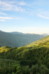 Fototapeta na wymiar Longsheng rice terraces landscape in Guilin China