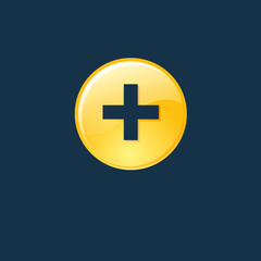 Obraz premium web design icon and symbol. Flat vector sign isolated on blue background. Simple vector illustration for graphic and web design.