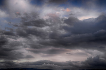 Obraz premium Dark storm clouds cloudscape
